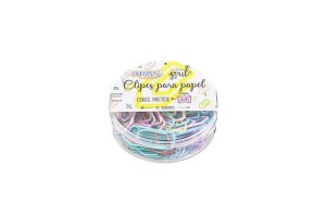 CLIPES PARA PAPEL 2/0 - COR PASTEL