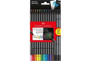 LAPIS DE COR ECOLAPIS SUPERSOFT FABER CASTELL 12 CORES
