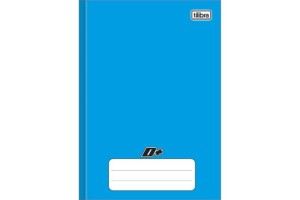CADERNO CD BROCHURA 140X200 TILIB 96 FLS AZUL