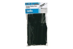 GRAMPO PLASTICO DELO PRETO PCT COM 50