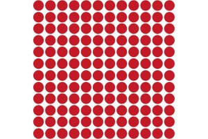 ETIQUETA ADESIVA CLAMAR TP19 19MM VERMELHA C/ 210