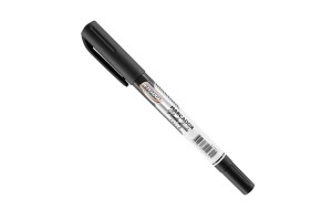 MARCADOR PERMANENTE PONTA DUPLA PRETO BRW CX COM 12