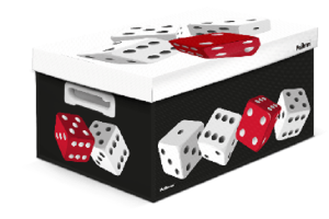 CAIXA POLIBRAS THE BEST BOX DADOS M - PRETA