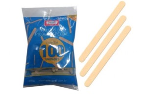 PALITO DE SORVETE SEM COR COM 100 UNI