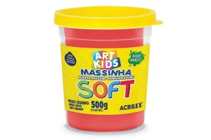 MASSA DE MODELAR ACRILEX PT 500G VERMELHO