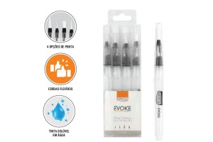 PINCEL ARTÍSTICO EVOKE WATER BRUSH BLISTER C/ 4UN