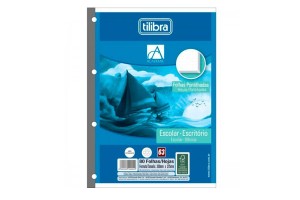 BLOCO PARA FICHARIO TILIFLEX 80 FLS PONTILHADAS